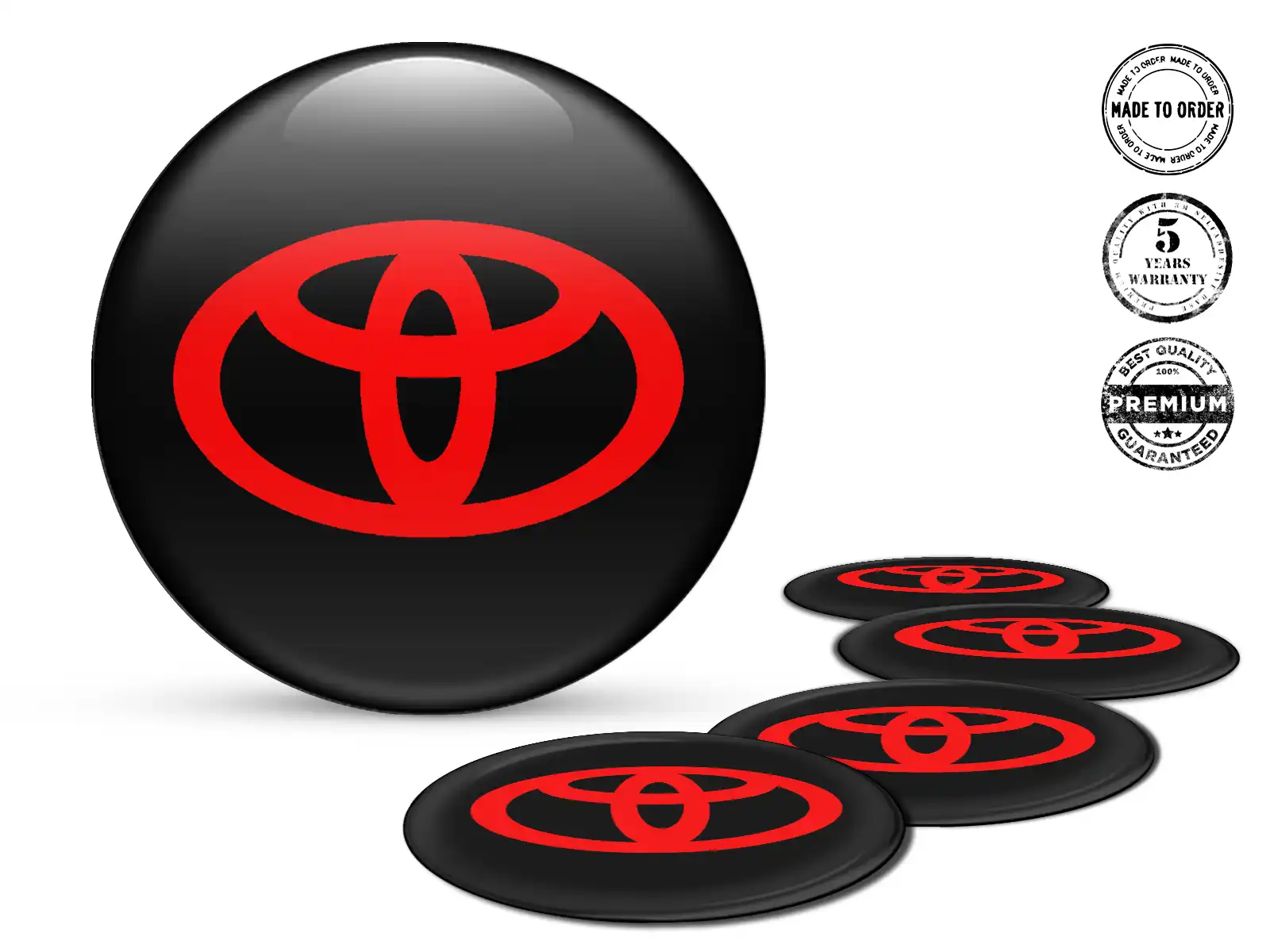 Toyota Felgenaufkleber Edition Epoxy-Dome-Upgrade
